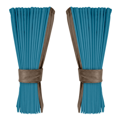 Gardin tropicalblå alcantar med nappa