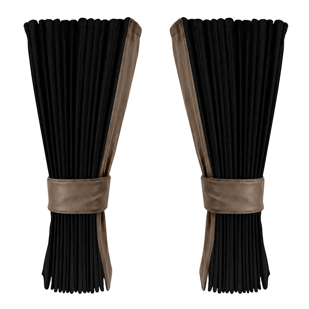 Gardin sort alcantar med nappa