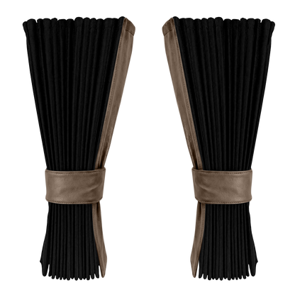 Gardin sort alcantar med nappa