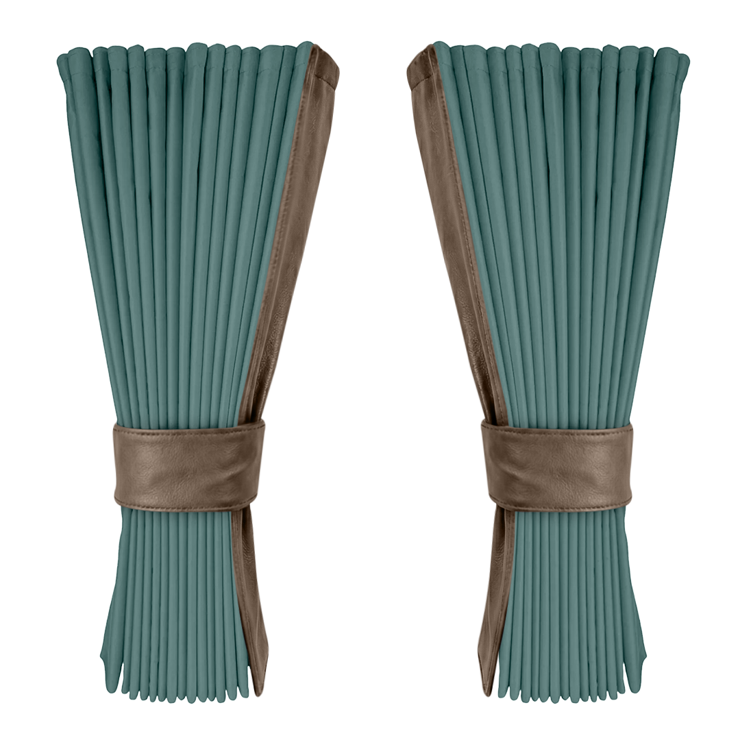 Gardin aronagrøn alcantar med nappa