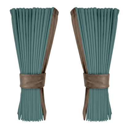 Gardin aronagrøn alcantar med nappa