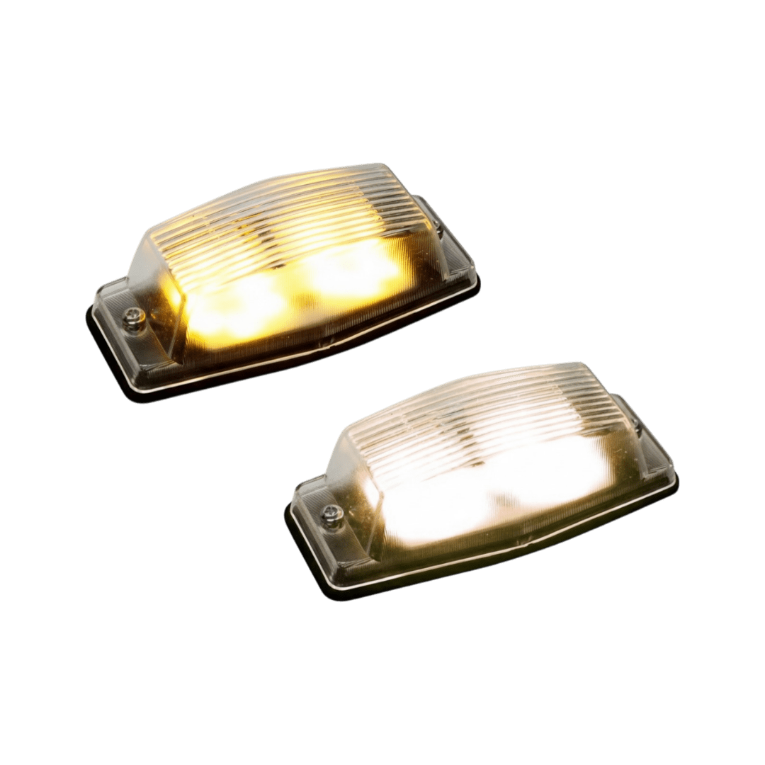 Double - burner LED 24V - Klar glas - KJoF - Dual color Gul / Varm hvid - 