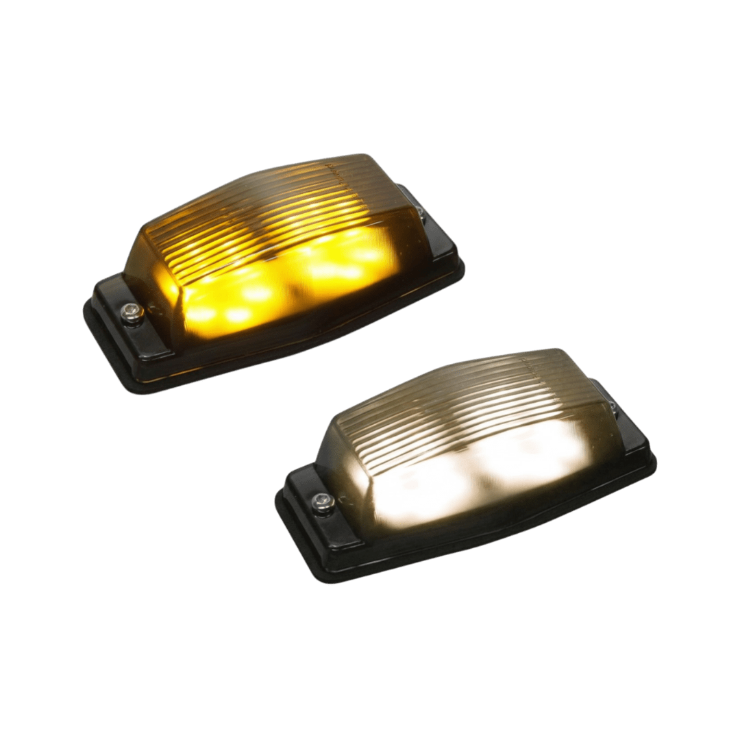 Double - burner LED 24V - Smoked glas - KJoF - Dual color Gul / Varm hvid - 