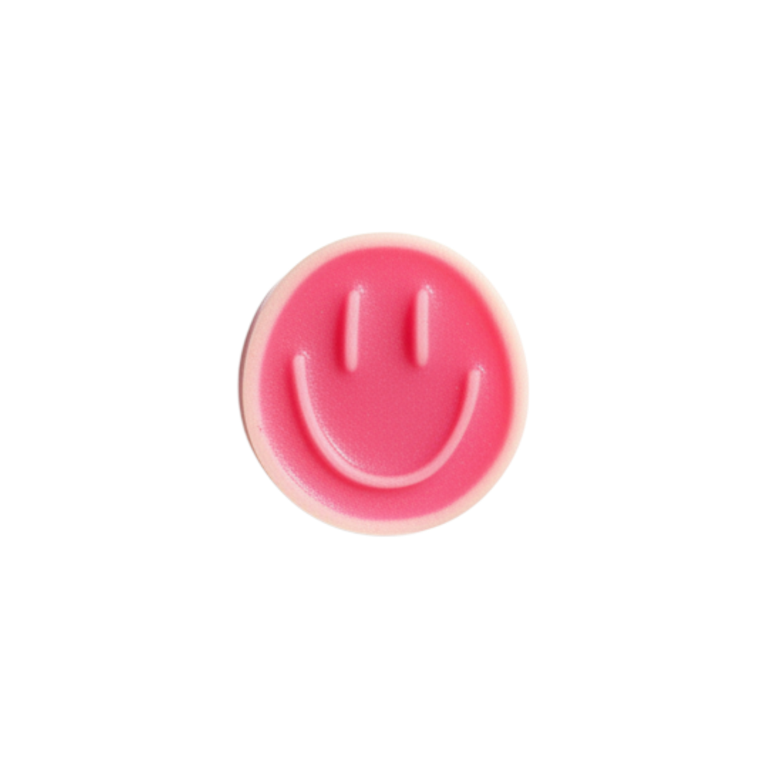Pin pink smiley