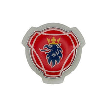 Frontemblem Scania logo rød - Hvid