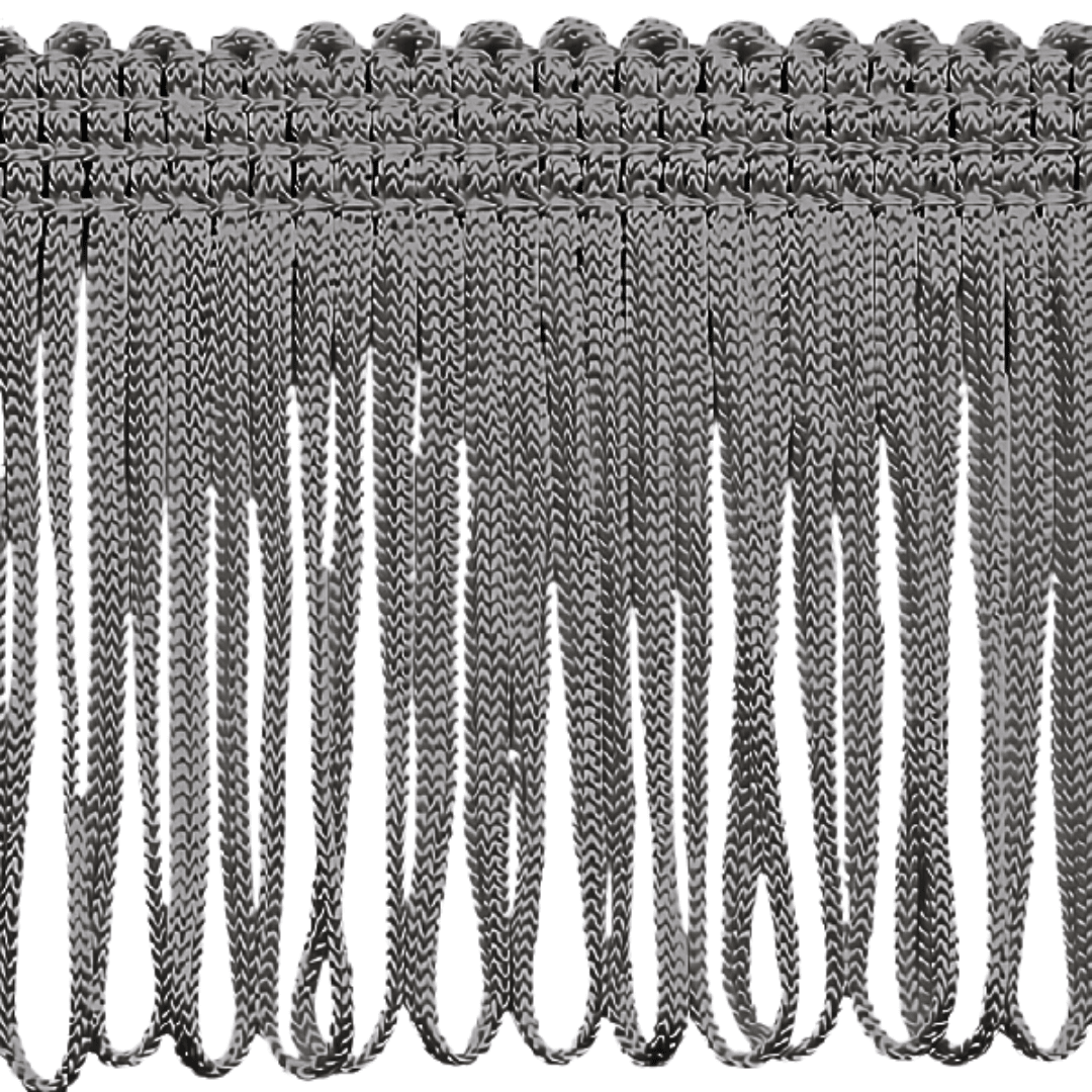 Frynse loop mørkegrå - 5cm