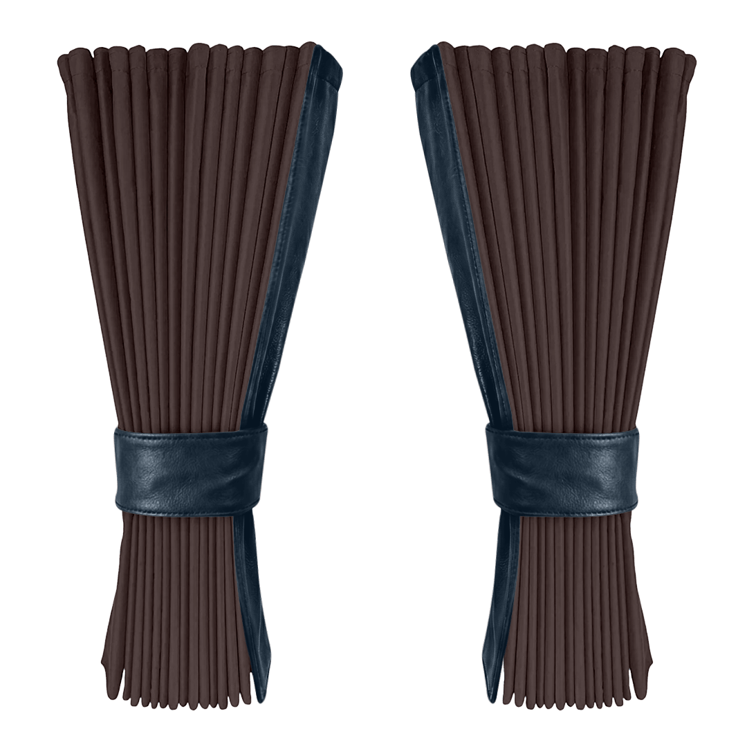 Gardin anthracite alcantar med nappa - cobaltblå - KJoF - 