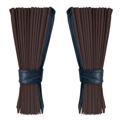 Gardin anthracite alcantar med nappa - cobaltblå - KJoF - 
