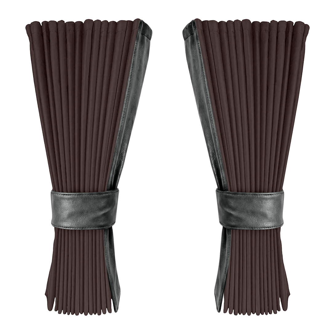 Gardin anthracite alcantar med nappa - Gråt - KJoF - 