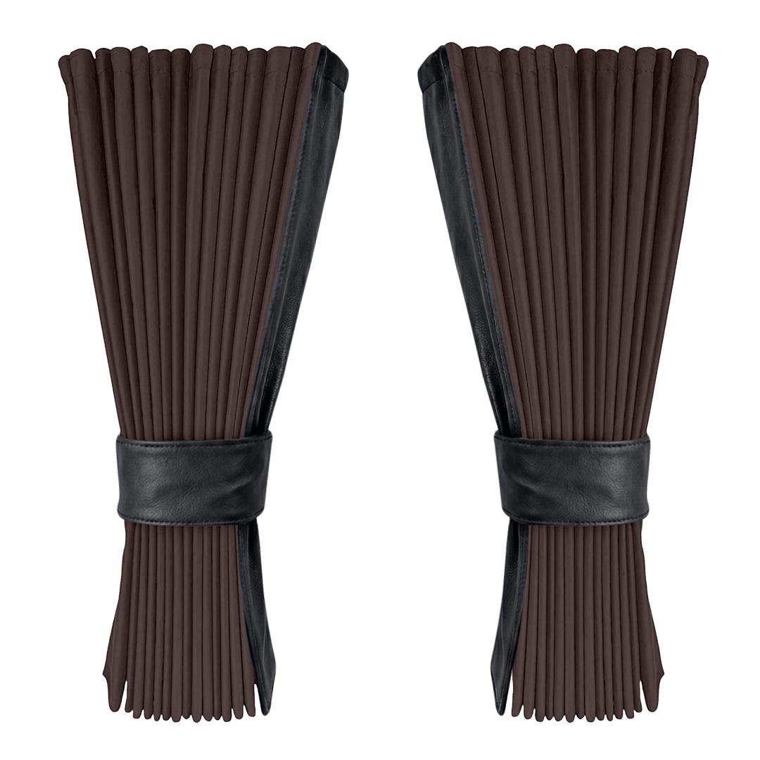 Gardin anthracite alcantar med nappa - Grafitgrå - KJoF - 