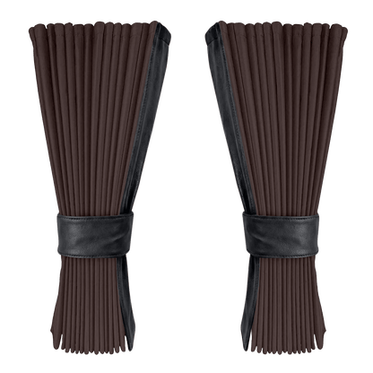 Gardin anthracite alcantar med nappa - Grafitgrå - KJoF - 