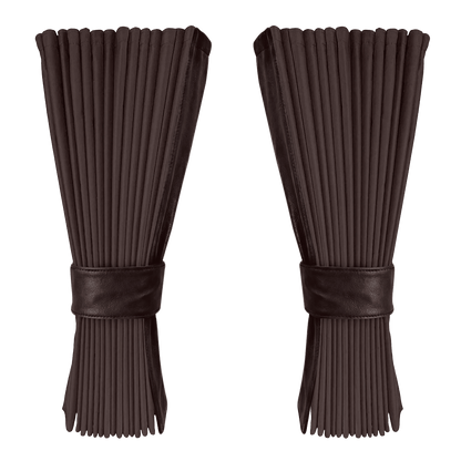 Gardin anthracite alcantar med nappa - Mokkabrun - KJoF - 