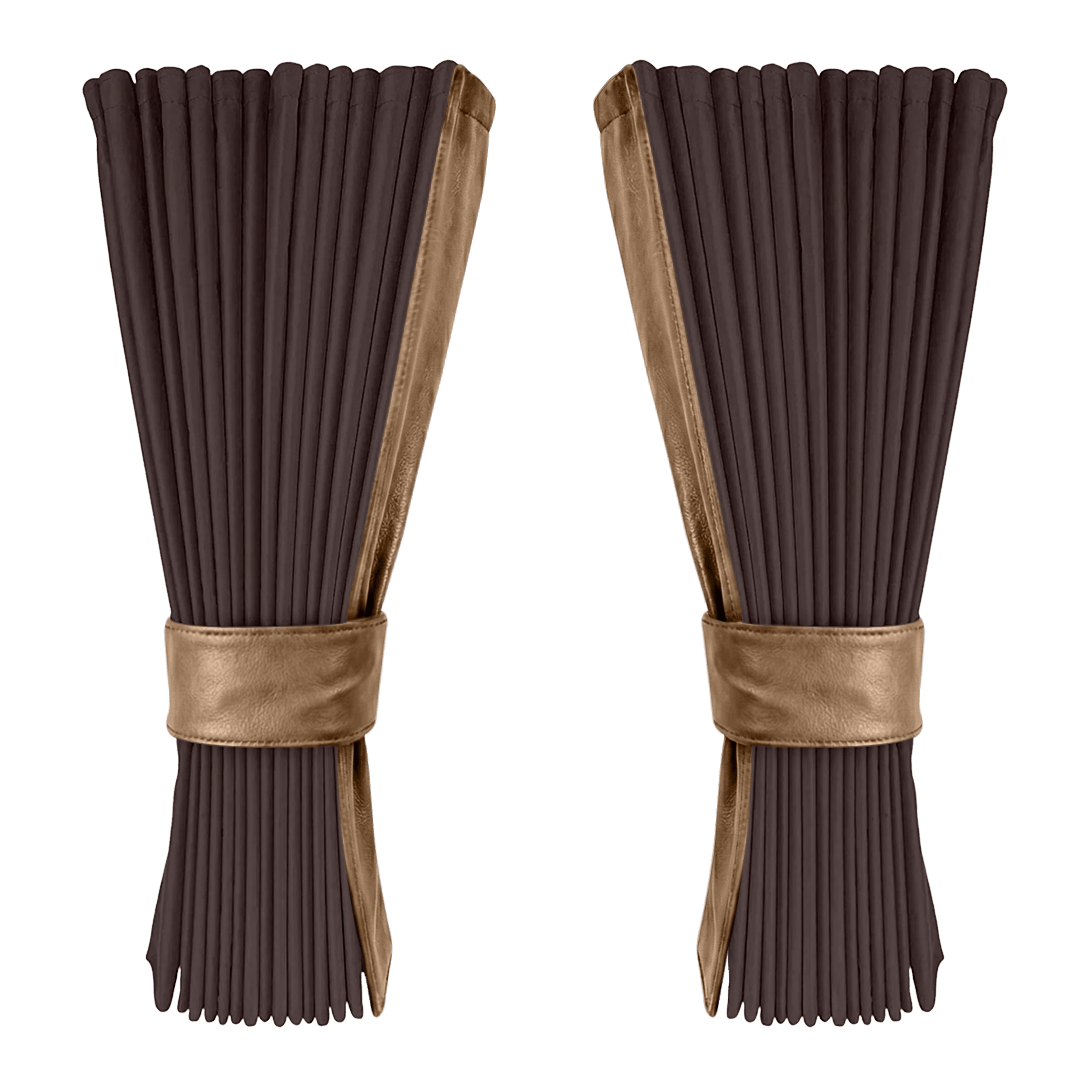 Gardin anthracite alcantar med nappa - Nougat - KJoF - 