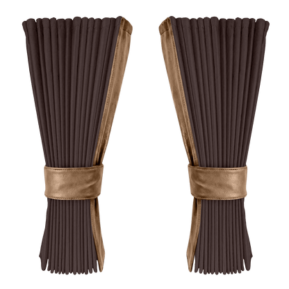 Gardin anthracite alcantar med nappa - Nougat - KJoF - 