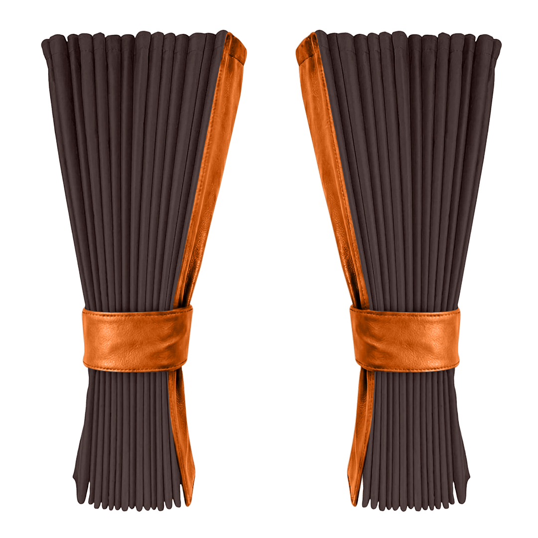 Gardin anthracite alcantar med nappa - Orange - KJoF - 