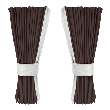 Gardin anthracite alcantar med nappa - Skyhvid - KJoF - 