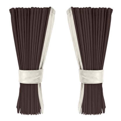 Gardin anthracite alcantar med nappa - Snehvid - KJoF - 
