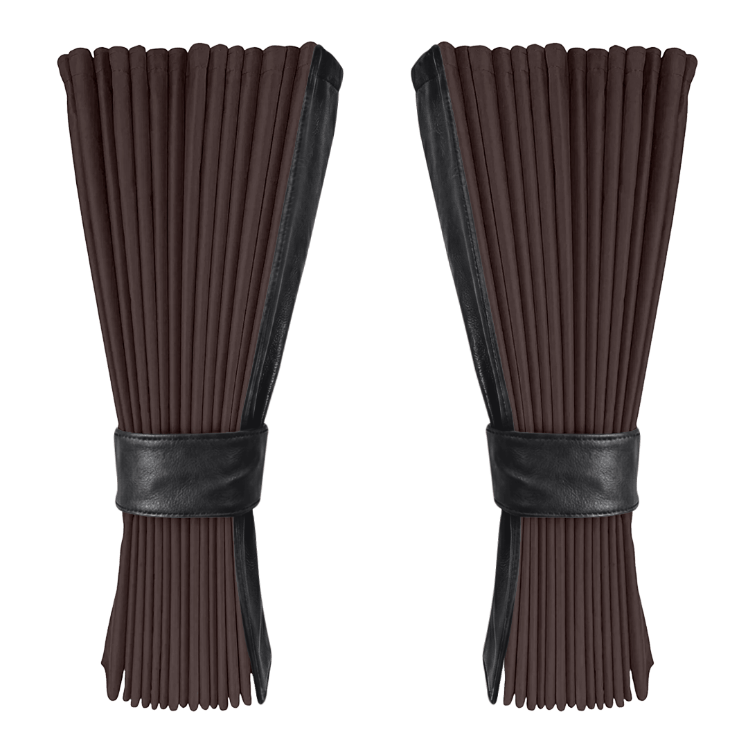 Gardin anthracite alcantar med nappa - Sort - KJoF - 
