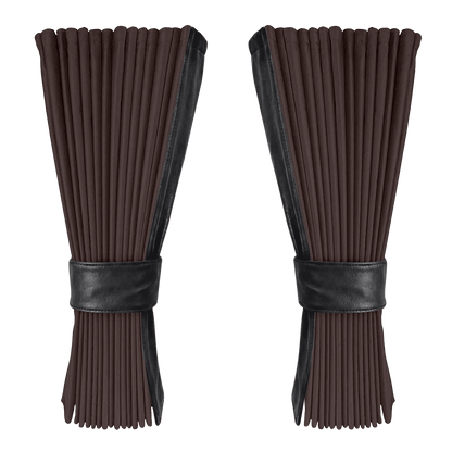 Gardin anthracite alcantar med nappa - Sort - KJoF - 