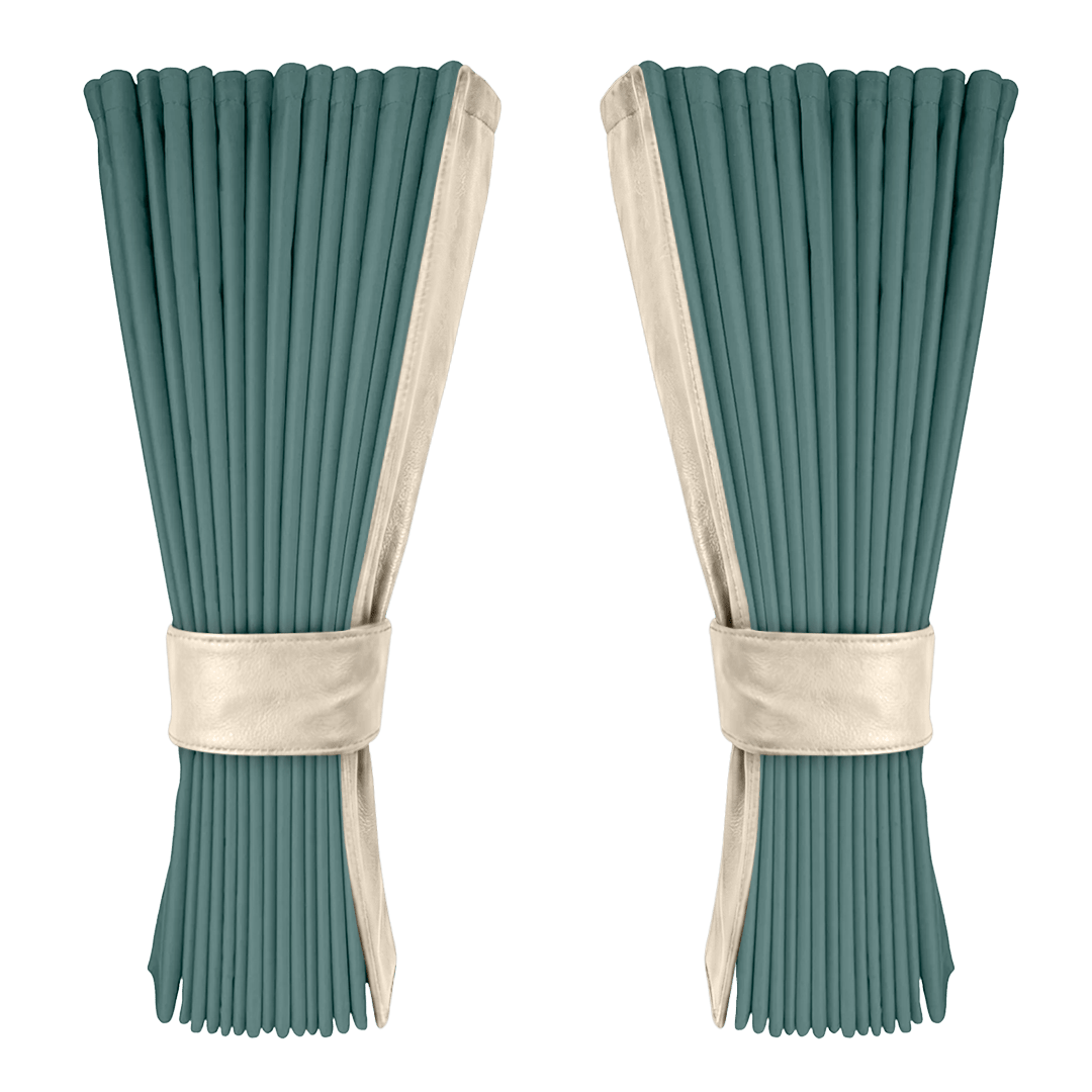 Gardin aronagrøn alcantar med nappa - Cream - KJoF - 