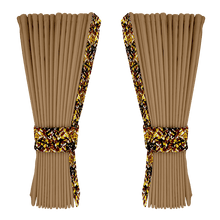 Gardin beige alcantar med plys - Gul - KJoF - 