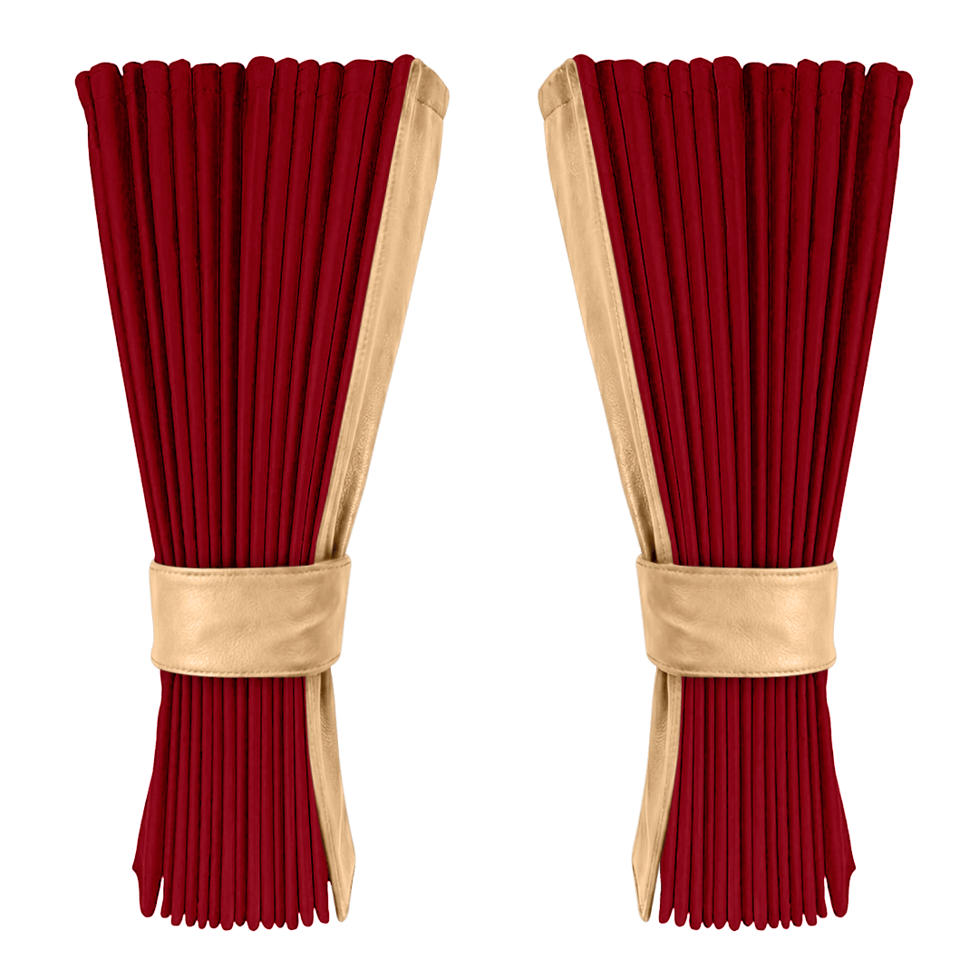 Gardin bordeaux alcantar med nappa - Beige - KJoF - 