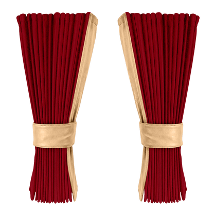 Gardin bordeaux alcantar med nappa - Beige - KJoF - 