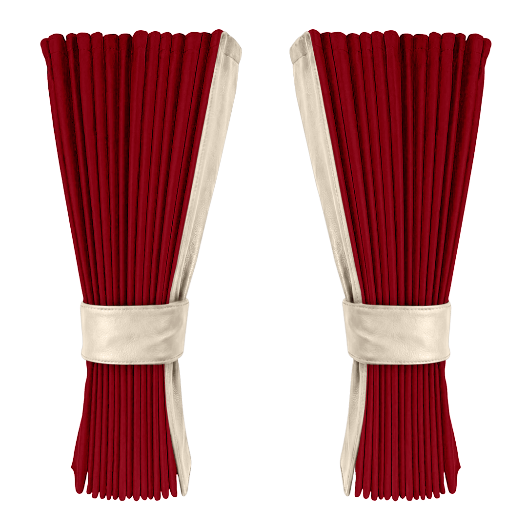Gardin bordeaux alcantar med nappa - Cream - KJoF - 