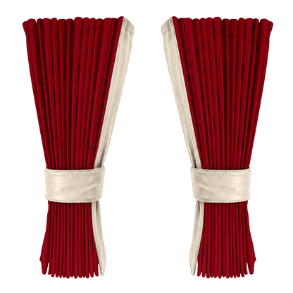 Gardin bordeaux alcantar med nappa - Cream - KJoF - 