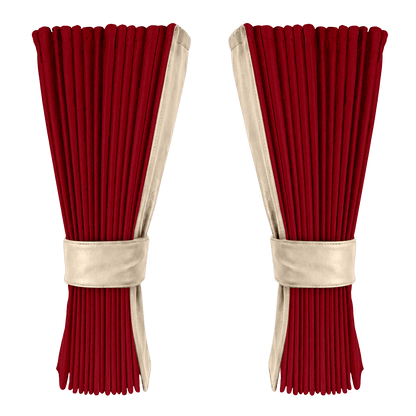 Gardin bordeaux alcantar med nappa - Kiks - KJoF - 