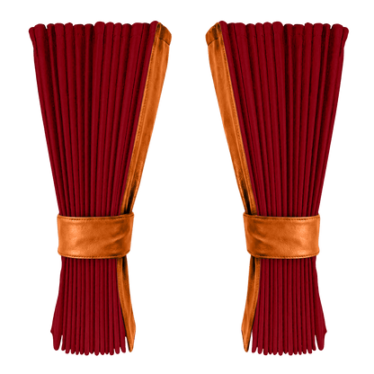 Gardin bordeaux alcantar med nappa - Orange - KJoF - 