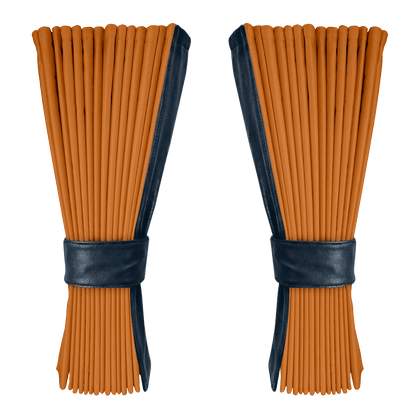 Gardin cognac alcantar med nappa - cobaltblå - KJoF - 