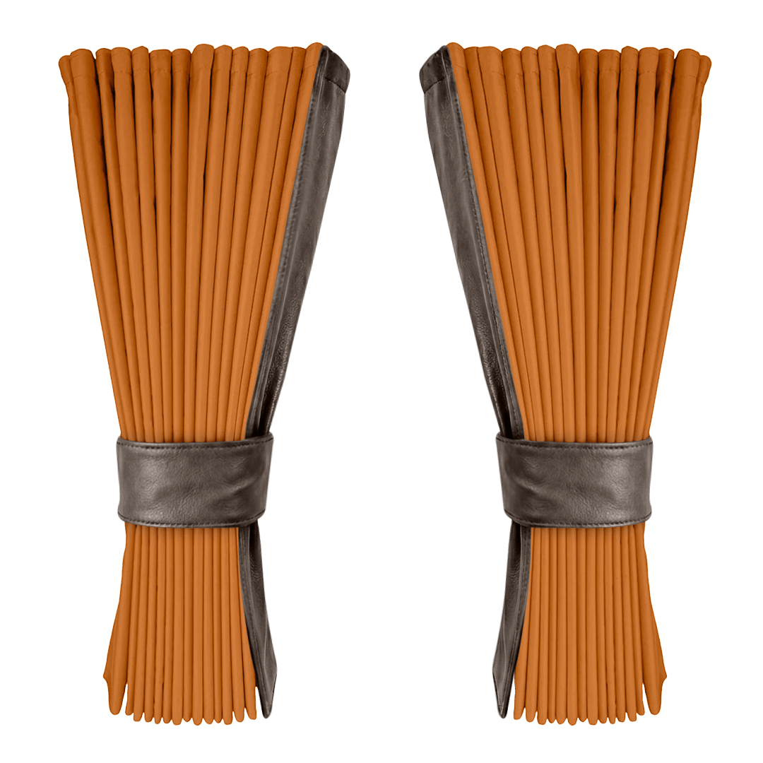Gardin cognac alcantar med nappa - elefantbrun - KJoF - 