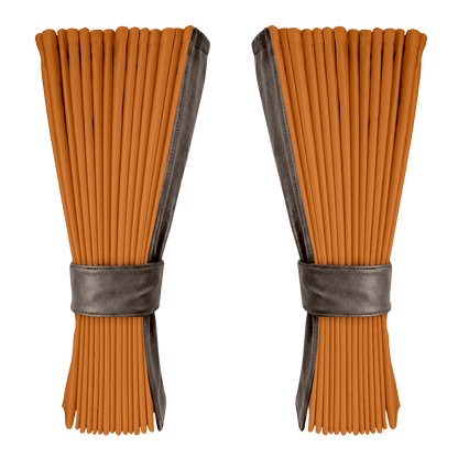 Gardin cognac alcantar med nappa - elefantbrun - KJoF - 