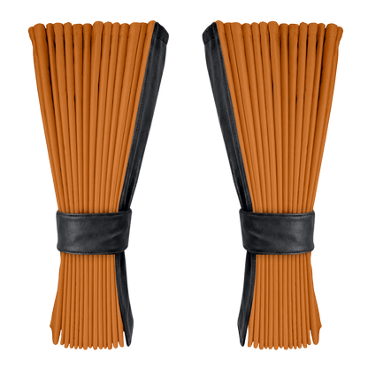 Gardin cognac alcantar med nappa - Grafitgrå - KJoF - 