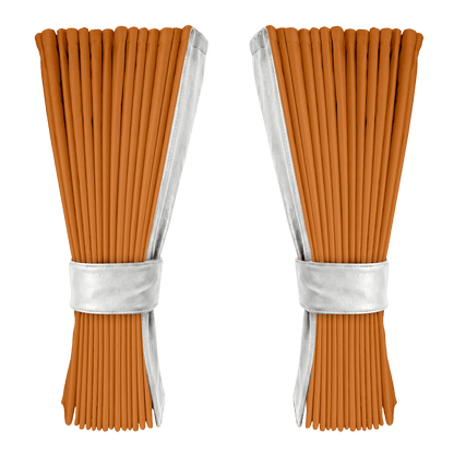 Gardin cognac alcantar med nappa - Hvid - KJoF - 