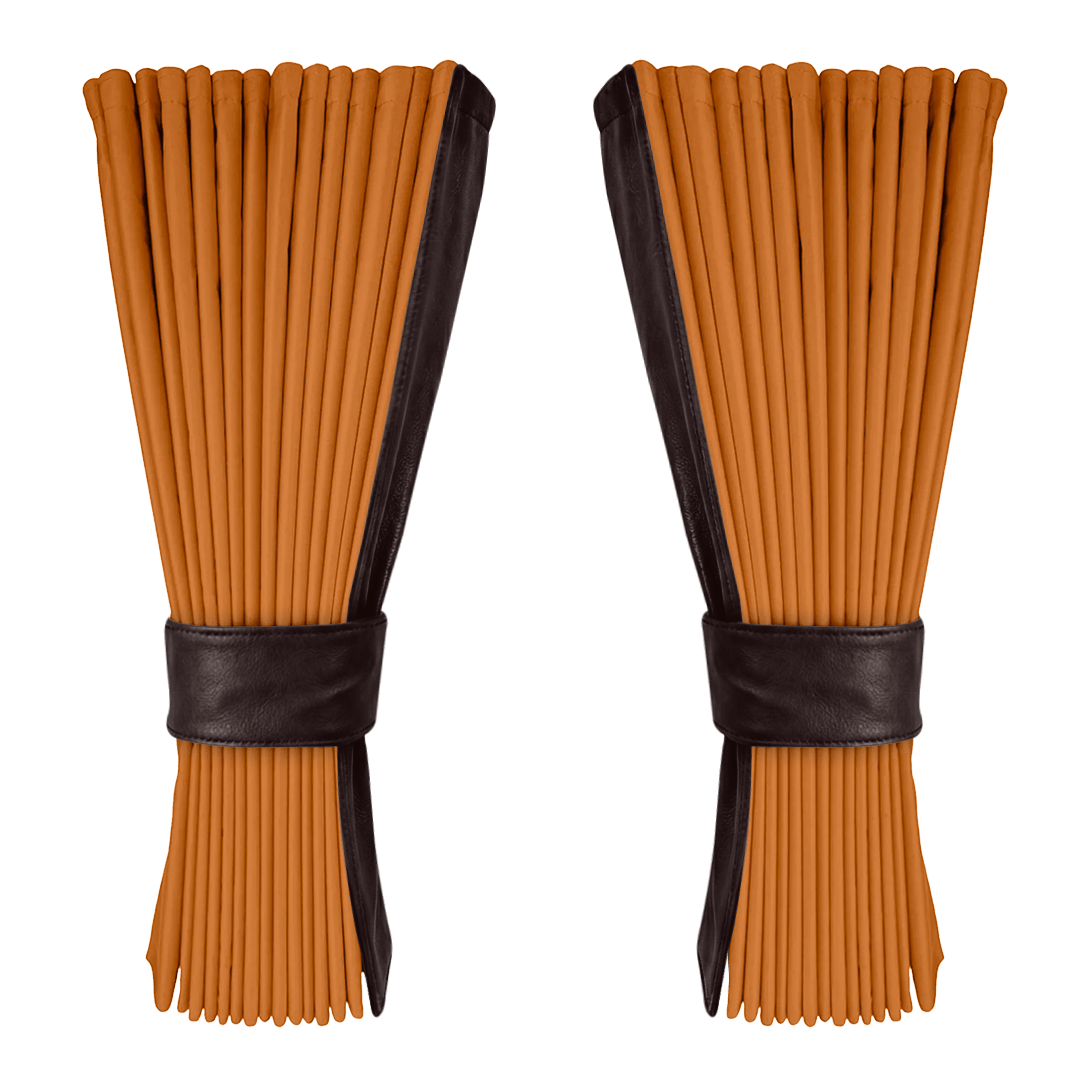 Gardin cognac alcantar med nappa - Mokkabrun - KJoF - 