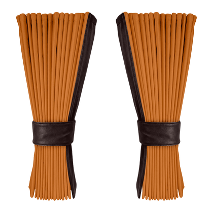 Gardin cognac alcantar med nappa - Mokkabrun - KJoF - 
