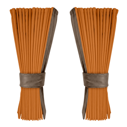 Gardin cognac alcantar med nappa - Muldvarp - KJoF - 