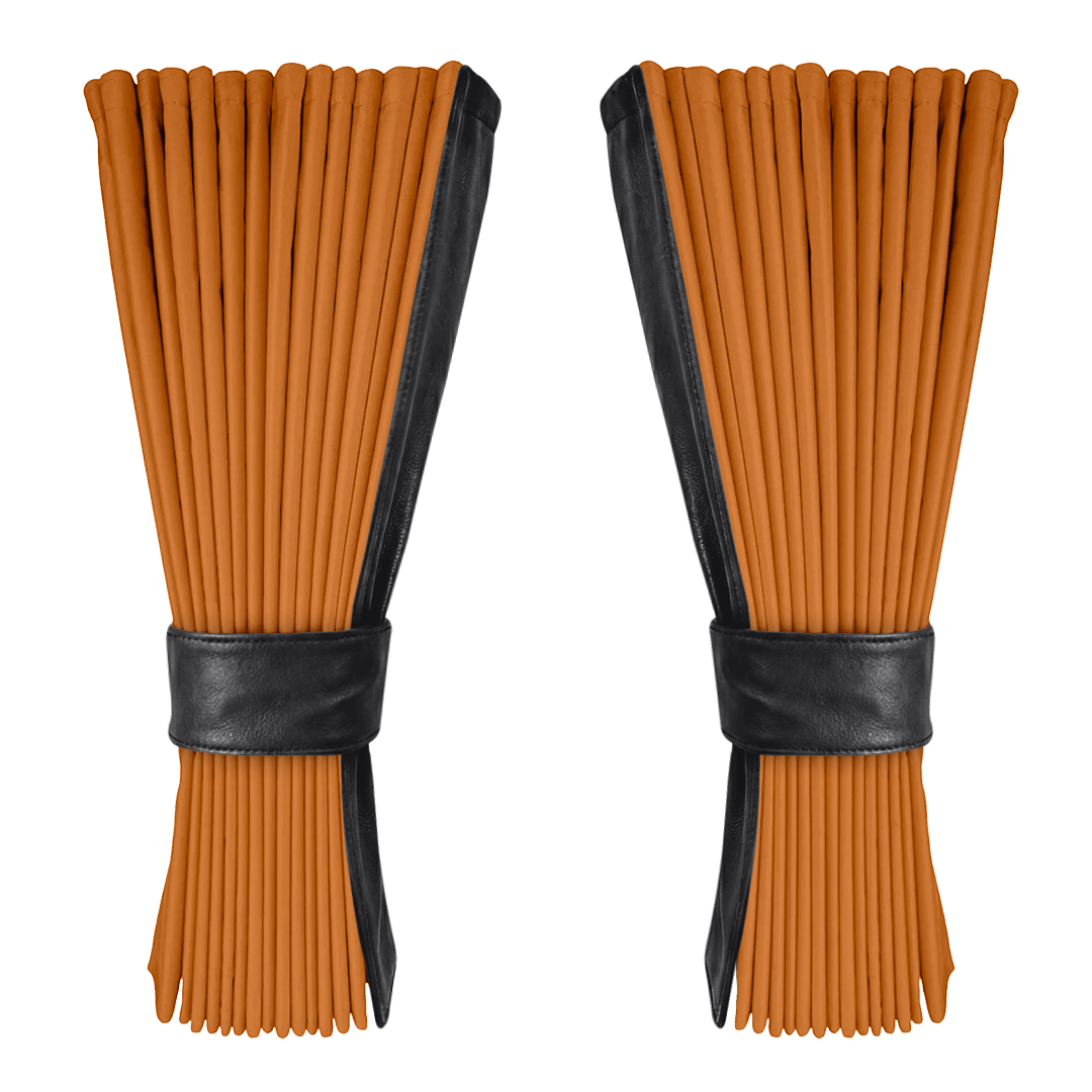 Gardin cognac alcantar med nappa - Sort - KJoF - 