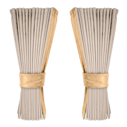 Gardin cream alcantar med nappa - Beige - KJoF - 