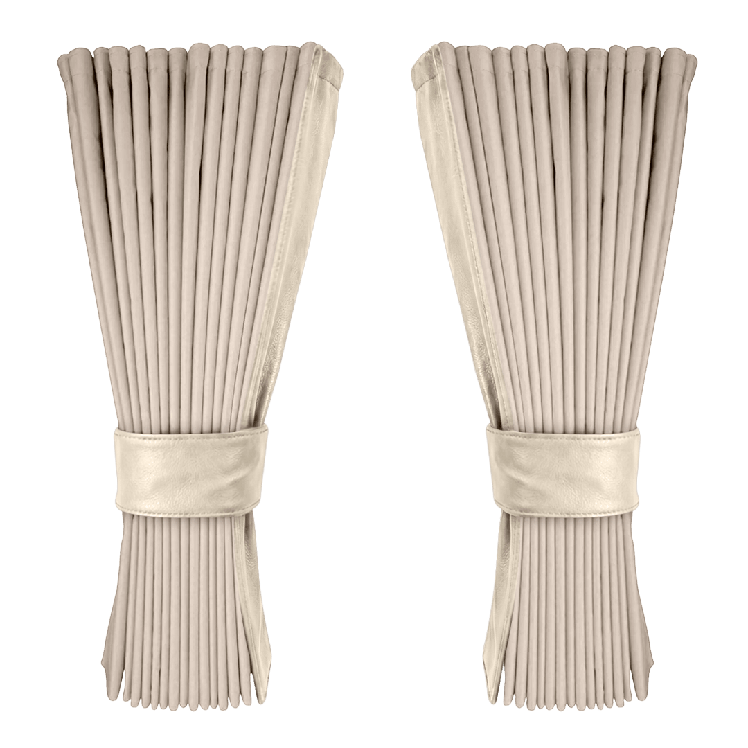 Gardin cream alcantar med nappa - Cream - KJoF - 