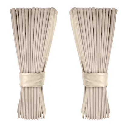 Gardin cream alcantar med nappa - Cream - KJoF - 