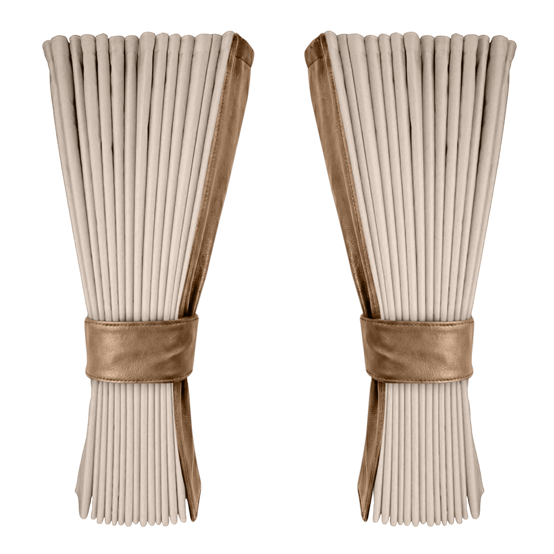 Gardin cream alcantar med nappa - Nougat - KJoF - 