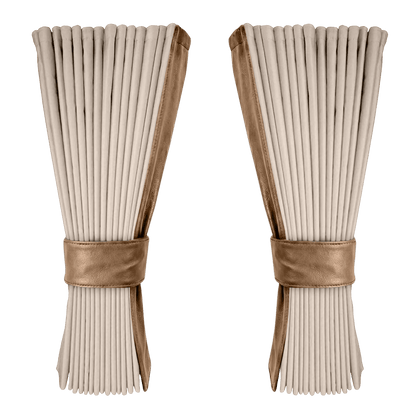 Gardin cream alcantar med nappa - Nougat - KJoF - 