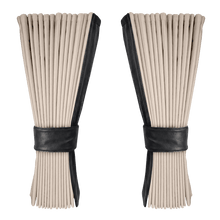 Gardin cream alcantar med nappa - Sort - KJoF - 