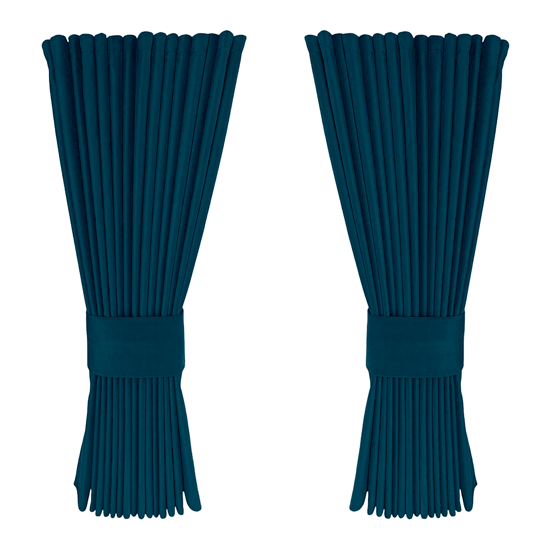 Gardin denimblå alcantar - KJoF - 