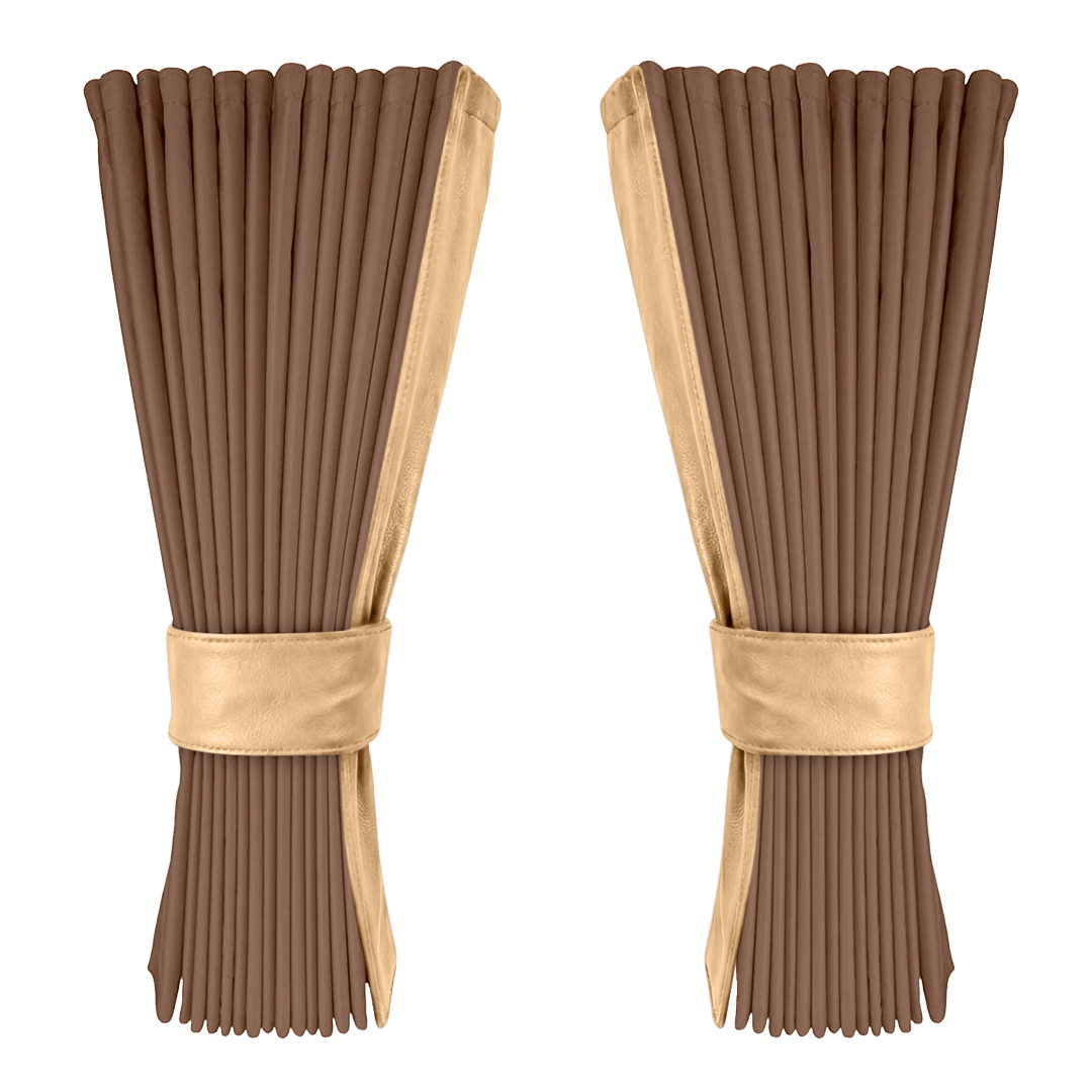 Gardin dune alcantar med nappa - Beige - KJoF - 