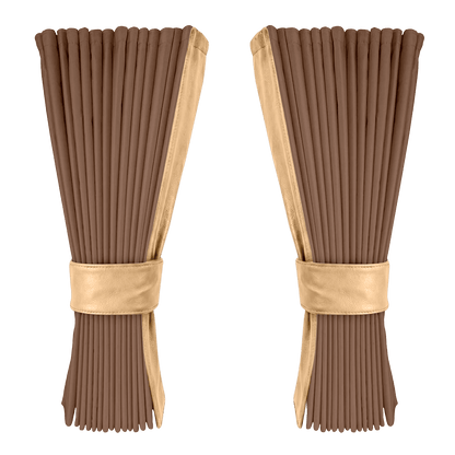 Gardin dune alcantar med nappa - Beige - KJoF - 