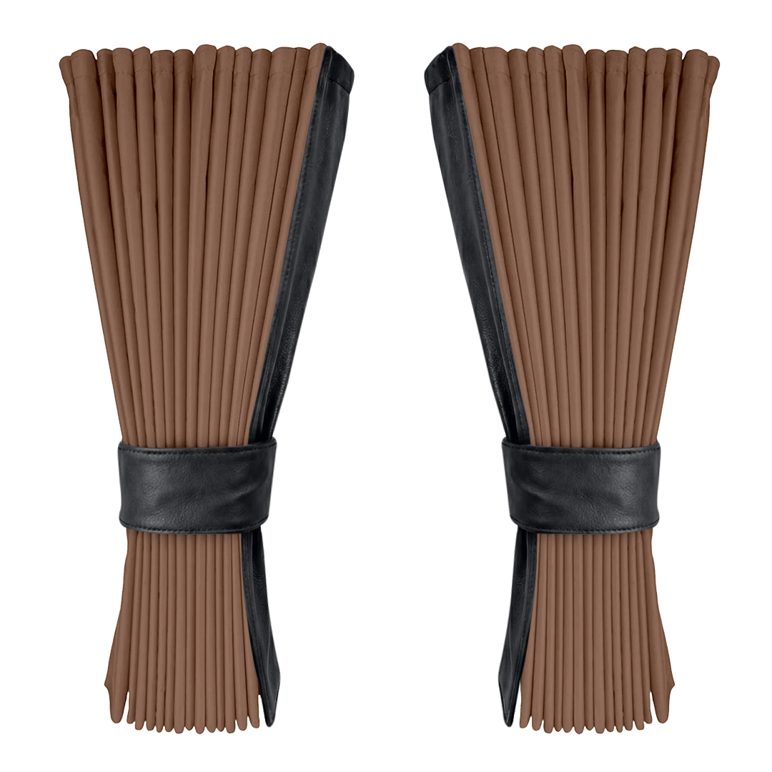 Gardin dune alcantar med nappa - Grafitgrå - KJoF - 